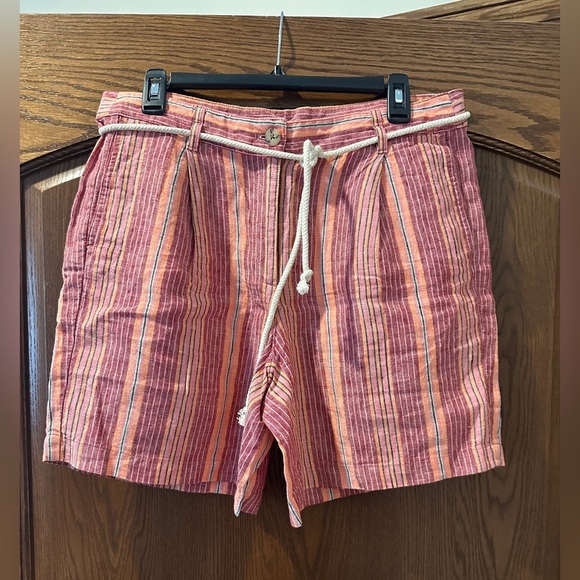 J. Jill Love Linen striped shorts - Picture 1 of 4
